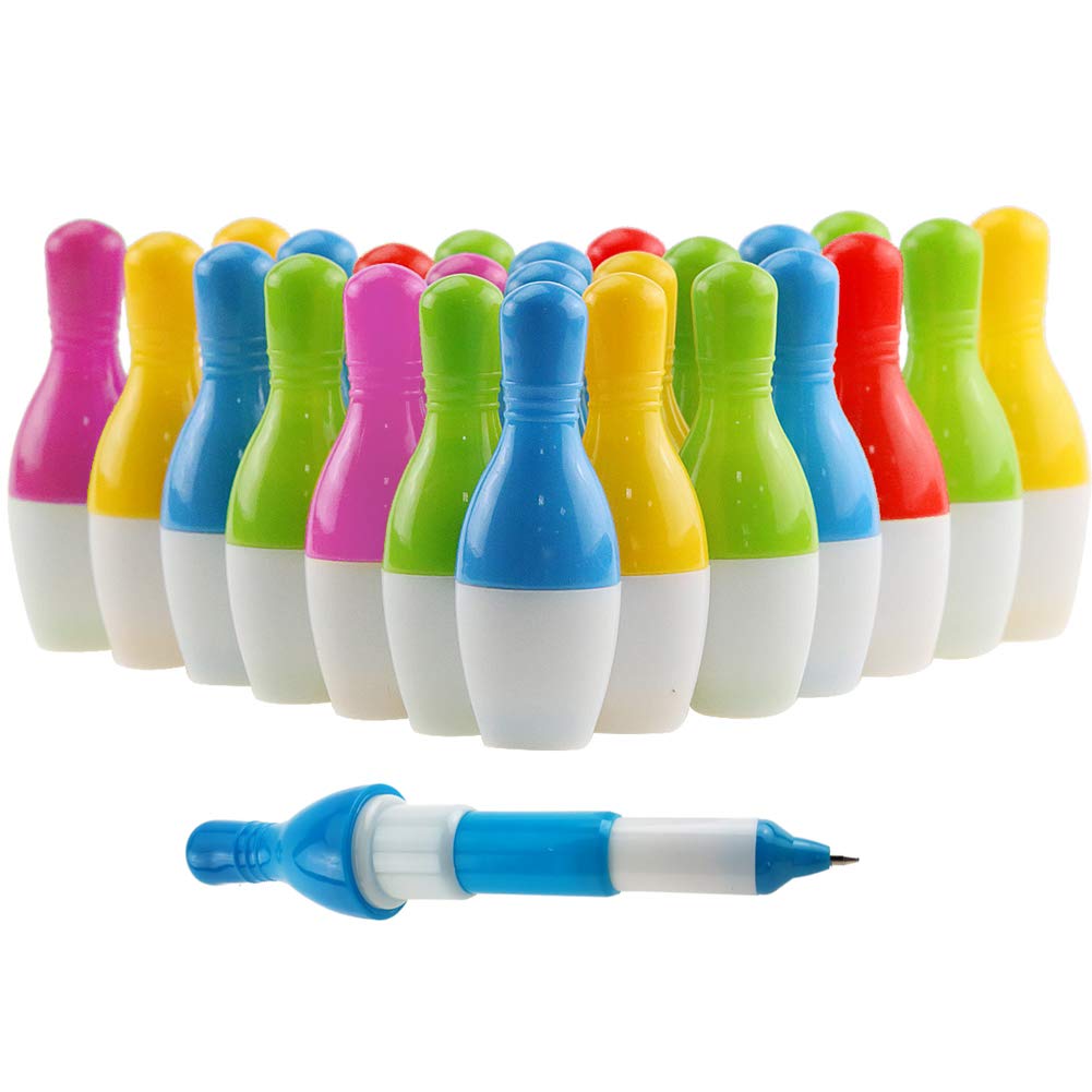 Winterworm Bowling Chunky Pens, Bowling Pens, Ballpoint Pens, Bowling Party Favor, Gifts for Bowling Fans (Set of 25)