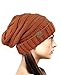 NYFASHION101 Oversized Baggy Slouchy Thick Winter Beanie Hat, Rust