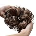 Beauty Angelbella Hair Bun Extension Synthetic Ponytail Wavy Curly Messy Hair Pieces Hairpiece for Women(Brown)thumb 3
