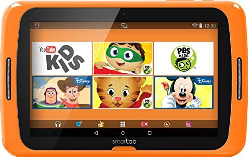 Smartab STJR700OR 7" Kids Tablet With Disney Apps, Android Lollipop 5.1, Quad Core, 8GB, Protective Bumper
