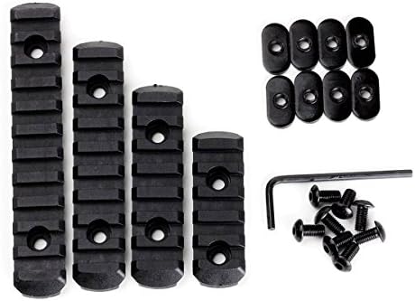 Tacksport Polymer Rail Section Kit for MOE Handguard L2 L3 L4 L5 Sizes Black