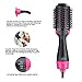 One-step Hair Dryer Brush and Hot Air Brush, Electric Hair Dryer Volumizer with Negative Ion Curling Dryer Brush Styler, Hair Straightening Brush, Rotating Blow Dryer Brush, Black 2 in 1 110v, by Yeedthumb 2