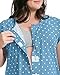 The Bravely Labor and Delivery Gown - Perfect Hospital Bag Gown for Maternity / Nursing / Labor (Blue Polka Dots, XL-XXL)