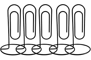 STOBOK Base Memo Clip, 5pcs Creative Large Desktop Note Holder DIY Multi- Hand Account Daily Use Clip Paper Clip Black |2.95 x 2.95 x 5.12 inches