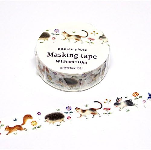 Papier Platz Japanese Washi Masking Paper Tape / Atelier RiLi / Taking A Walk / Rabbits (Taking A Walk)