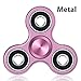 Hand Spinner Fidget Toy, 3-5 Mins Spin Metal Stainless Bearing EDC Fidget Tri-Spinner for ADHD Focus Releasing Stress (Rose Gold)