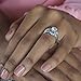 TwoBirch Sterling Silver Half Halo Prong and Channel Set Ring Guard With Cubic Zirconia (1.01 ct.)