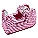 Desktop Tape Dispenser Rhinestone Heavy Duty Tape Dispenser, Multi Color (Pink)