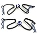 Hot Racing BWP123B06 Body Clips with Fastened Rubber Leash (Blue)