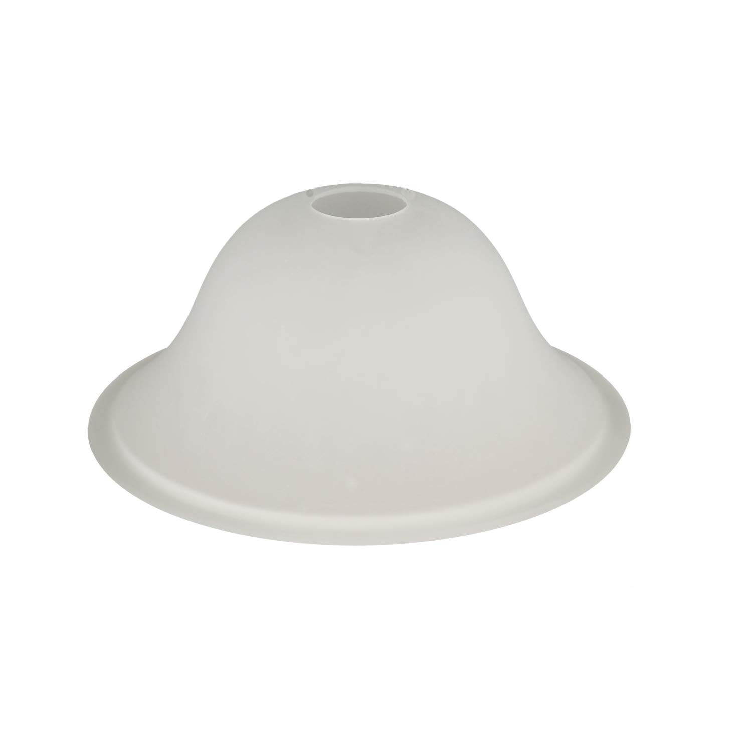 Photo 1 of Giluta Small Floor Lamp Glass Shade Replacement Globe -Fitting Opening 1.625" Modern Frosted Style Light Fixture Shade, Height: 4.13 inches, Width: 9.45 inches. Lipless