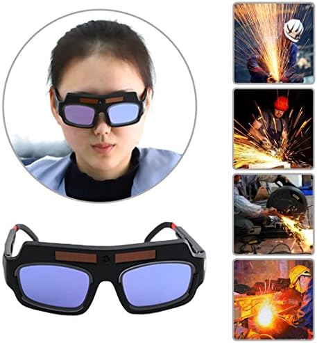 1Set Ultraviolet-Proof Portable Solar Powered Auto Darkening Welding Mask Helmet Eyes Goggle Glasses For Protection