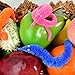 huianer 24pcs Magic Worm Toys Wiggly Twisty Fuzzy Carnival Party Favors(Random Color)