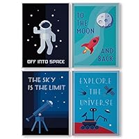 Pillow and Toast Space Decorations for Kids Room, Kids Wall Art, Posters for Boys Room Decor, Kids Bedroom Wall Decor, Kids Room Decor, Baby Nursery Decor, Perfect Home Decor Match Size 11x17