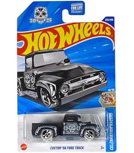 Amazon.com: Hot Wheels Custom '56 Ford Truck 227/250, Black : Toys