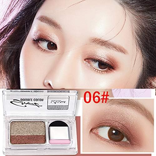YIHANK Eyeshadow, 2 Color Lazy Eye Shadow Powder Rainbow Shimmer Makeup Beauty Shadow