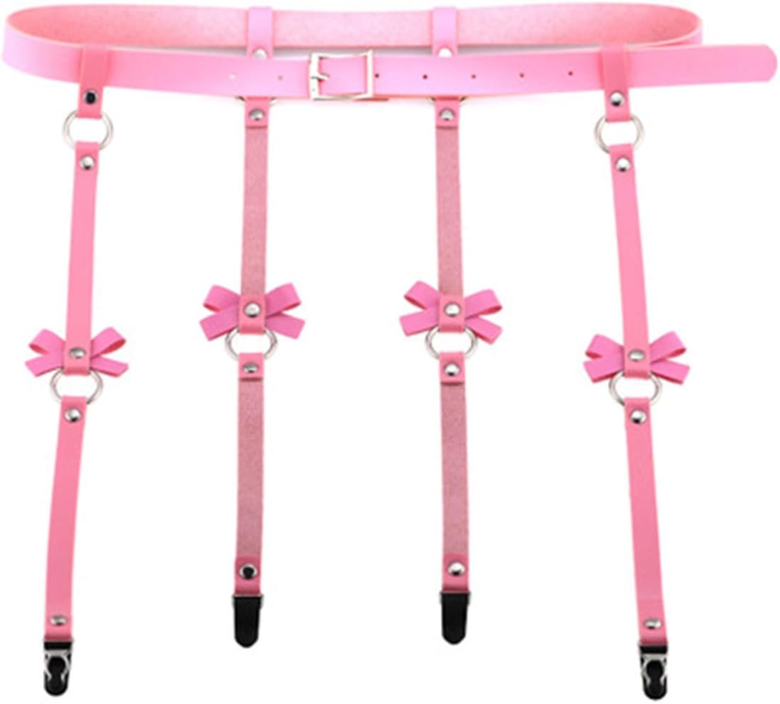 KUNANG Black Ladies Garter Belt，Ladies Garter Belt Women's sexy punk