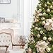 KI Store Champagne Christmas Balls 34pcs 1.57-Inch Small Christmas Tree Decoration Ornaments for Xmas Tree Holiday Wreath Garland Decor Ornaments Hooks Included