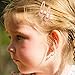 Hotop 50 Pack Snap Hair Clips Hair Barrettes for Kids, Girls and Women, 50 mm (Rose Gold)