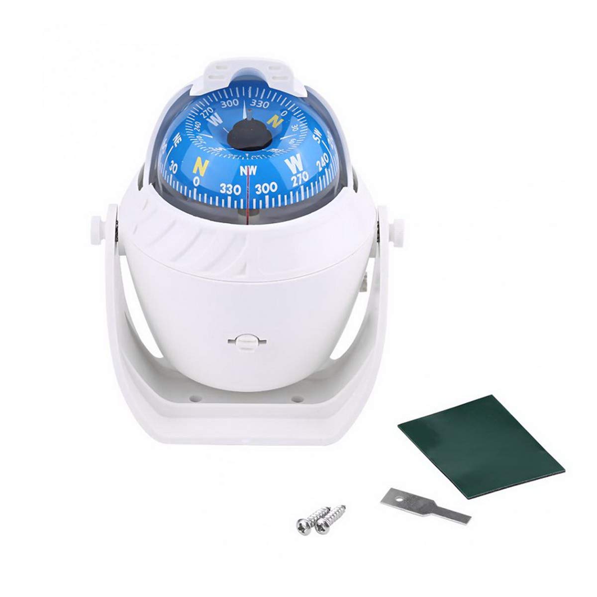 ABS LED Light Electronic Navigation Compass Fit For Marine Boat Sail Ship Vehicle Car Confirming navigation directions