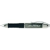 ITOYA Xenon Retractable Ballpoint Pen with Rubber Grip, 1.0mm Medium Point, Thundercloud (XE-100GY)