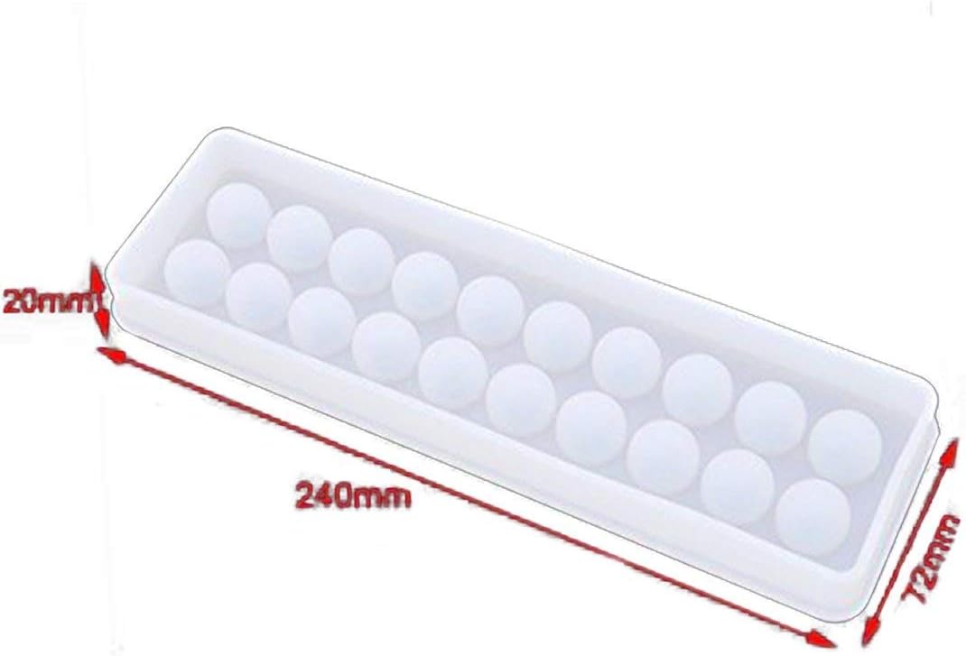 Silicone Beads Pendant Mold Mould Casting Resin for Necklace Bracelet Jewelry Making Craft DIY, White, Default - Image 5
