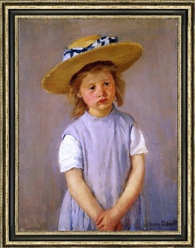 Mary Cassatt Little Girl in a Big Straw Hat and a Pinnafore - 18