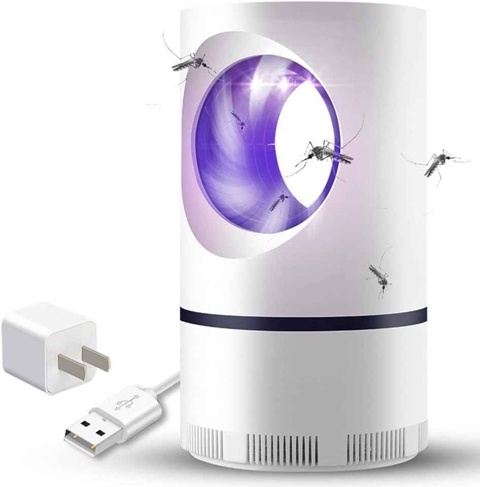 FLYM Mosquito Killer Lamp with With UV Light for Indoor,2019 Upgraded Bug Zappers Light with USB&Plug,Electronic Insect Killer Trap Fly Pests Catcher