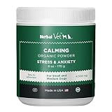 Herbal Vet Dog Calming Powder For Stress & Anxiety Relief Infused with Hemp Oil Extract - For Small Dogs (6 OZ) - Certified Organic By ECO - Made In USA In a Human Grade Facility (6 OZ for small dogs)