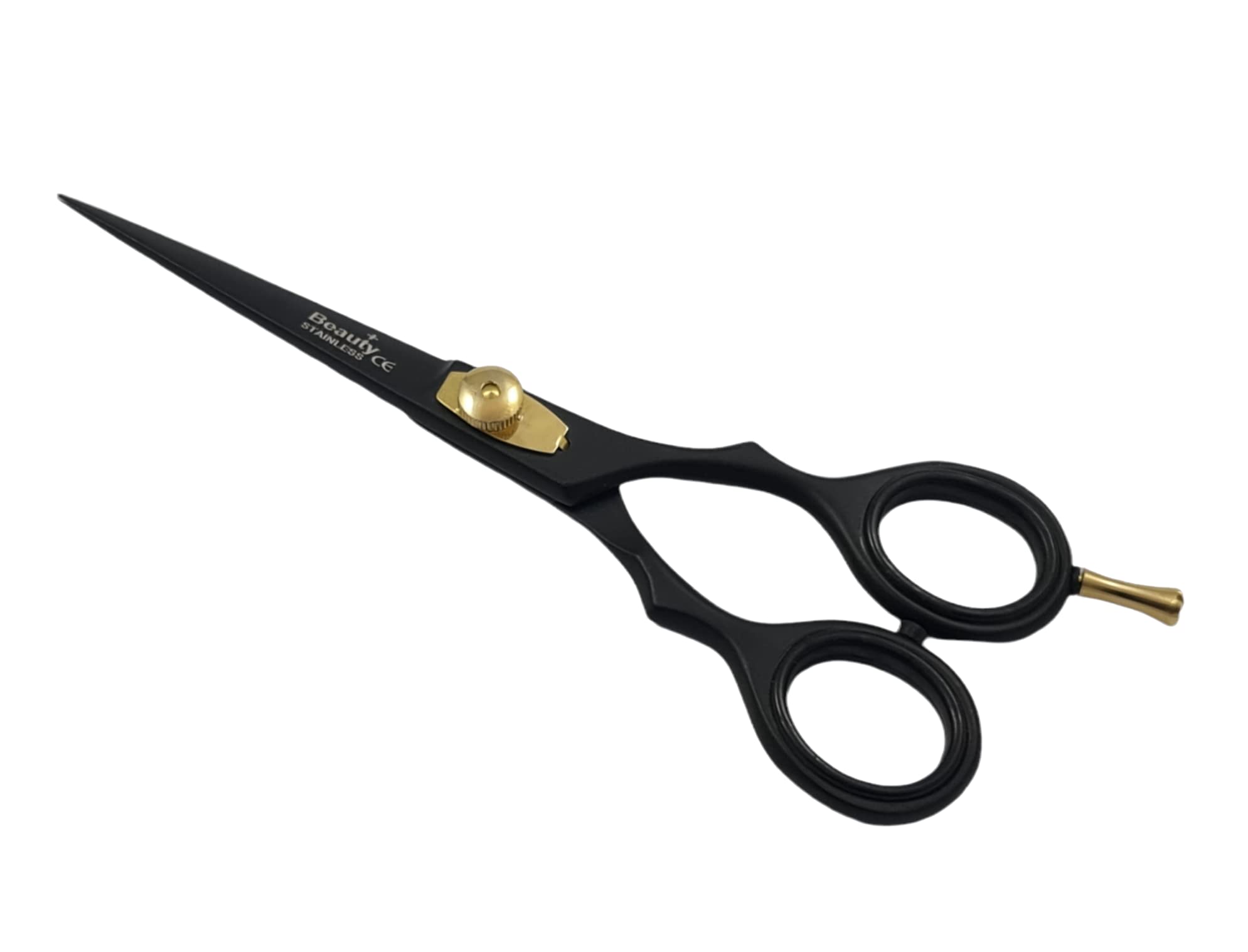 Professional Hair Dressing Scissors Razor Edge Barber Hair Scissors with Adjustable Tension Screws, 6.5 Inches Hair Cutting Scissors S18BLK