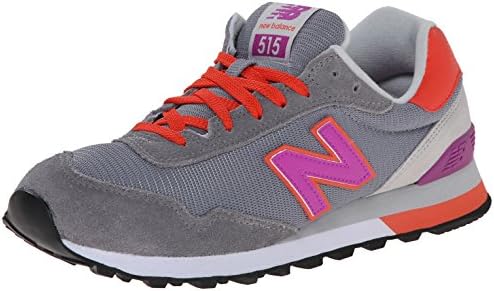 New Balance Women's WL515 Modern Classic Running Shoe, Grey/Purple, 7 B US