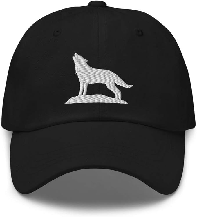 Lone Wolf Embroidered Dad hat Wolf Gifts Unisex Style Baseball Cap