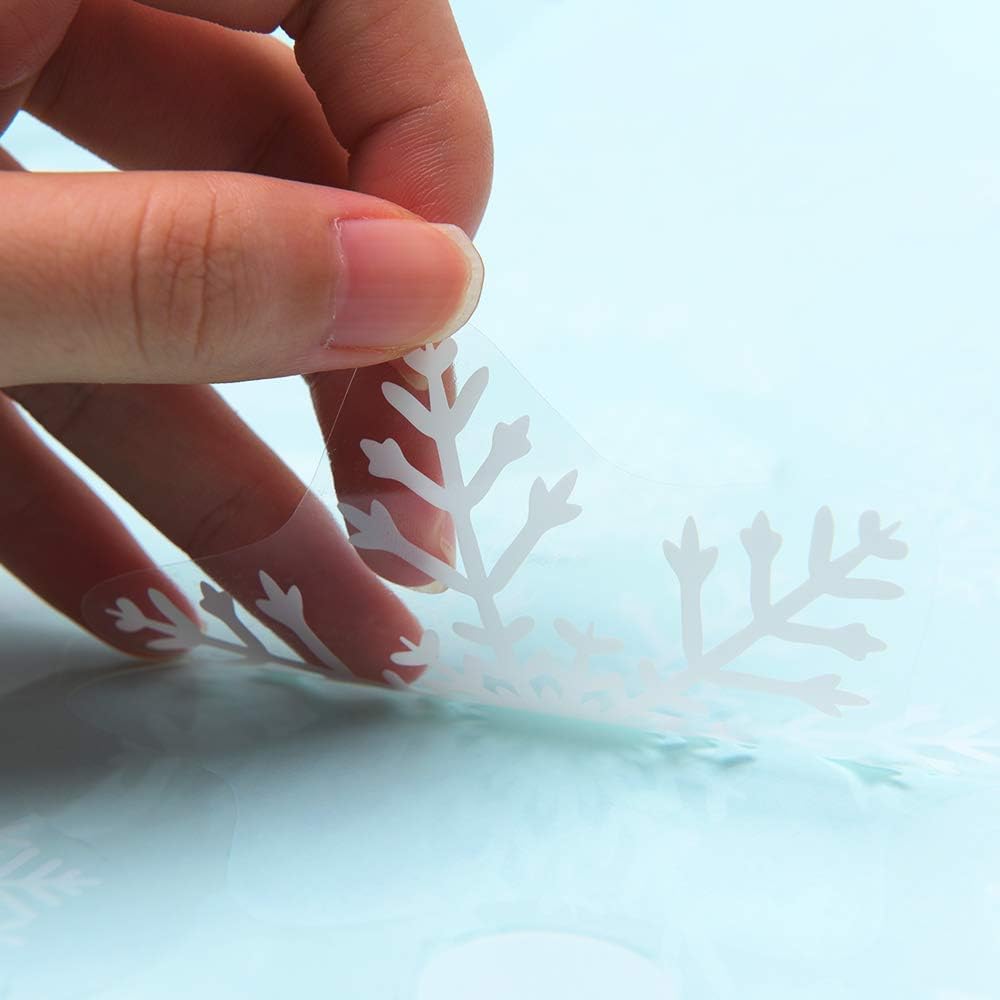 Christmas Window Deco Stickers - Removable Static Stickers for Home/Shop Decorations, White - Image 4