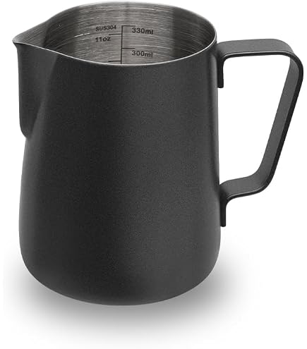 Normcore Handleless Milk Frothing Pitcher 15.2 Oz - Stainless Steel Espresso Steamer Cup