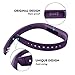 LEEFOX Band for Fitbit Flex 2, Adjustable Fit Bit Flex 2 Accessory Silicon Replacement Wristband w/Fastener Clasp Fitness Strap for Original Flex 2, Purple, Small(Psalm 23-3)