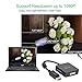 UKYEE DisplayPort to HDMI VGA DVI Adapter, 3-in-1 Converter, 1080P@60Hz, Male to Female, Black