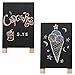 Tabletop Mini Wooden Easel Chalkboard Sign, Erasable Double-Sided Message Memo Board - MyGift