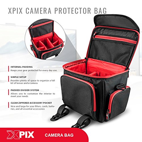 image for Photo Savings Xpix Deluxe Camera/Camcorder & Accessories Protector Bag