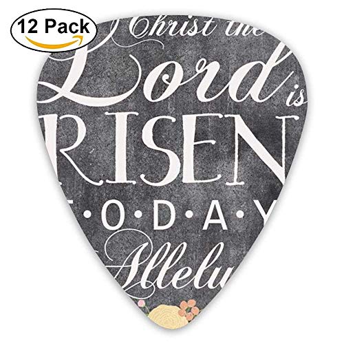 Funny Custom He Is Resen Jazz Thin Heavy Medium Electric Guitar Picks Girls 12 Packs Classical Guitar