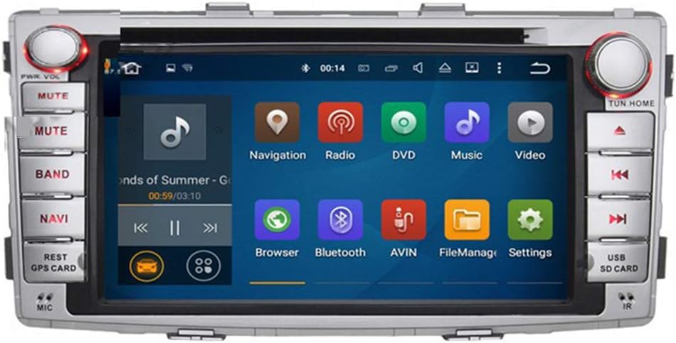 Car Multimedia Mp5 Player Smart Car DVD Navigation All in One for Toyota Senna Support Bluetooth/Mobile Phone Interconnection/Steering Wheel Control with 7 Inch HD Full Touch Screen