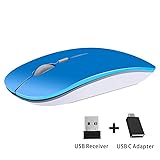 TENMOS T9 Silent Wireless Mouse, 2.4G Ultra Slim