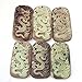 Green Purple Natural Stone Long Dragon Amulet Pendant