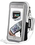 iPhone 6s Armband, Samsung Galaxy S5 Armband, iMangoo Sports Exercise Armband Outdoor Sports Armband Running Sleeve Workouts Pouch Cycling Fitness Gym Armbands for iPhone 6/6s, Galaxy S6,S5,S4 Black