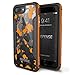 iPhone 7 Plus Case, X-Doria Defense Shield Series - Military Grade Drop Tested, Anodized Aluminum, TPU, and Polycarbonate Protective Case for Apple iPhone 7 Plus, [Orange Camo]