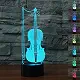 LED Night Light,WONFAST 3D Visualization Amazing Optical Illusion 7 Color Changing Touch Button USB Powered Home Decor Lamp Desk Lamp Gift for Kids Christmas (Peacock)