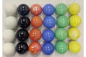 MADE IN USA SHOP 24pack of Chinese Checker 1 inch Shooter Marbles