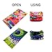 Godspeed Headwear, Headwrap 6-Pack & 12-Pack Headband & Bandanna 16-in-1 Multifunctional Telescopic Seamless Scarf Facemask for Outdoor Leisure Activities