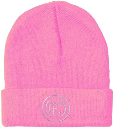 AmandaPop Real Madrid Club de Futbo Embroidery Skull Beanie Knit Cap Hat Soft Pink