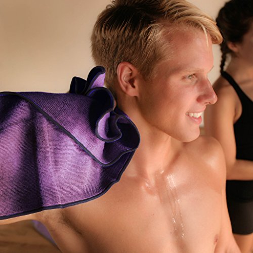 Cush Yoga Hand Towel - Ultra-Thick Microfiber Yoga Hand Towel - 600 gsm Ultra Thick for Bikram - Mat Size Yoga Towels Also Available - 16" x 25"