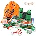 Adventure Kids - Outdoor Explorer Exploration Children's Toys Kit- Binoculars, Flashlight, Compass, Magnifying Glass, Whistle, Butterfly Net for Educational, Camping, Hiking, Backyard