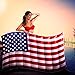 BigMouth Inc. Pool Float, Large Inflatable Lounge Raft, Durable Vinyl Floatie, Summer Pool Party Water Toy - Waving American Flag